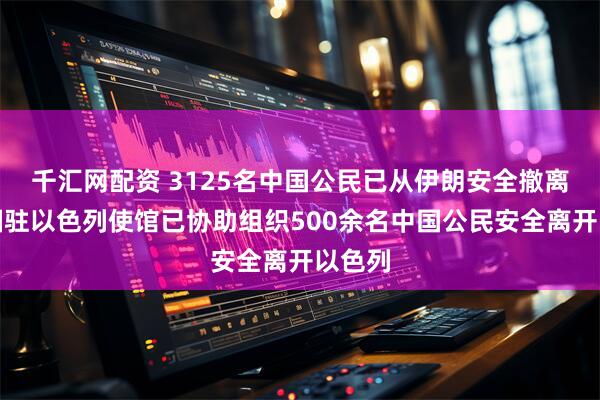 千汇网配资 3125名中国公民已从伊朗安全撤离！中国驻以色列使馆已协助组织500余名中国公民安全离开以色列