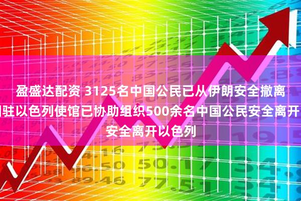 盈盛达配资 3125名中国公民已从伊朗安全撤离！中国驻以色列使馆已协助组织500余名中国公民安全离开以色列