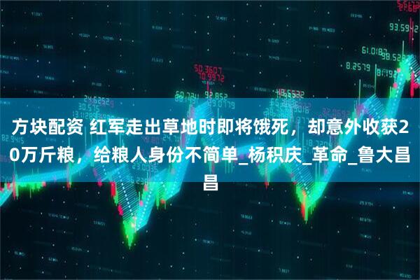 方块配资 红军走出草地时即将饿死，却意外收获20万斤粮，给粮人身份不简单_杨积庆_革命_鲁大昌